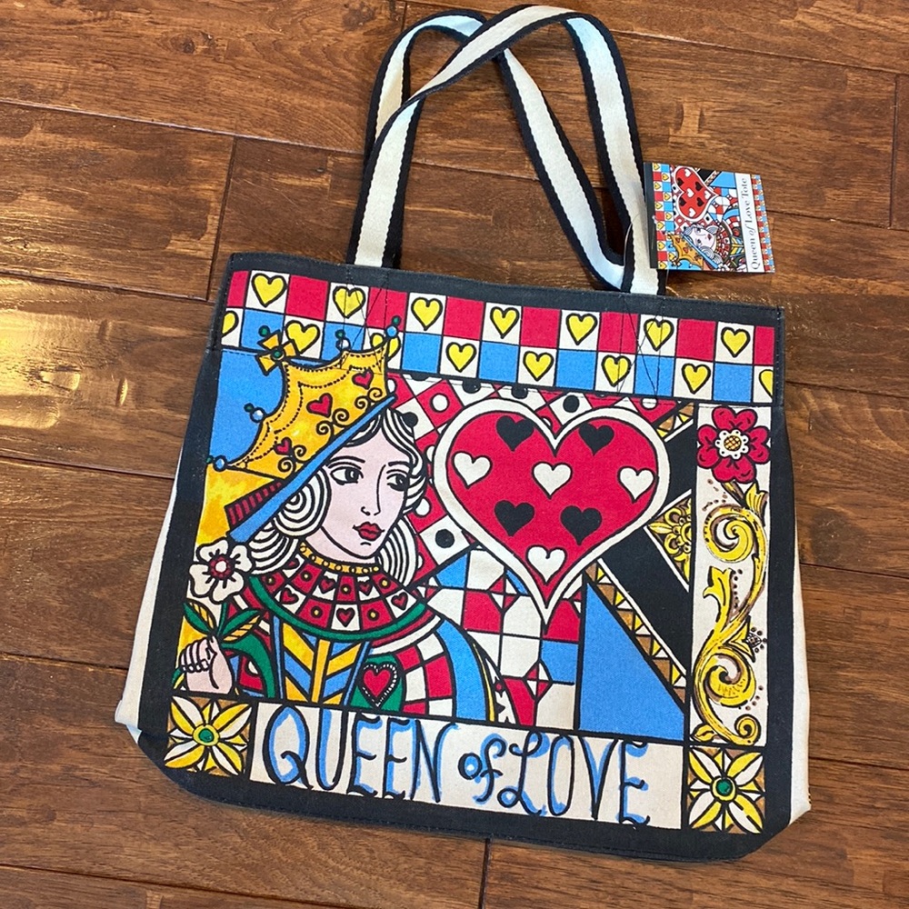 Brighton Queen of Love Canvas Tote. NWT